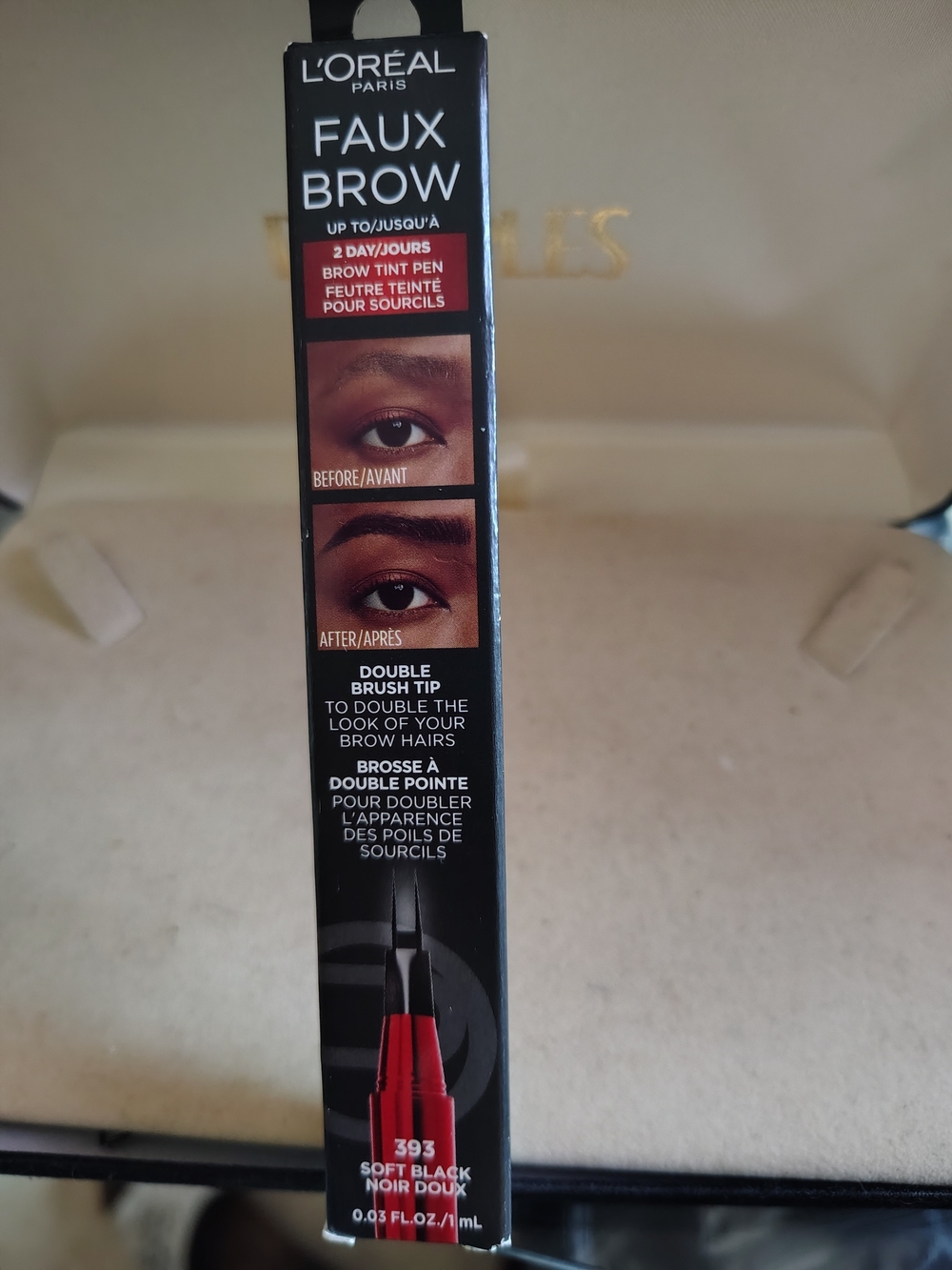 New L'Oreal Paris Faux Brow Tint Pen - 393 Soft Black -